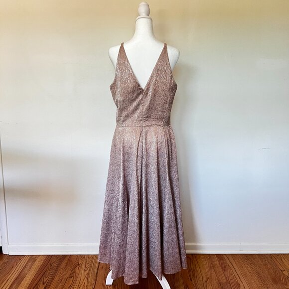 Anthropologie Dress the Population-Delilah Dress in Rose Gold, Size Large, NWT - Picture 3 of 10